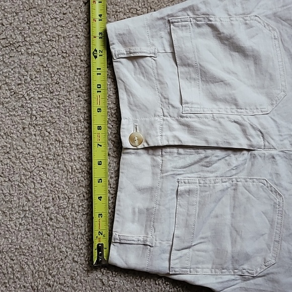 Maeve Anthropologie Colette Linen Shorts. Size 28. Cream. - Picture 7 of 11